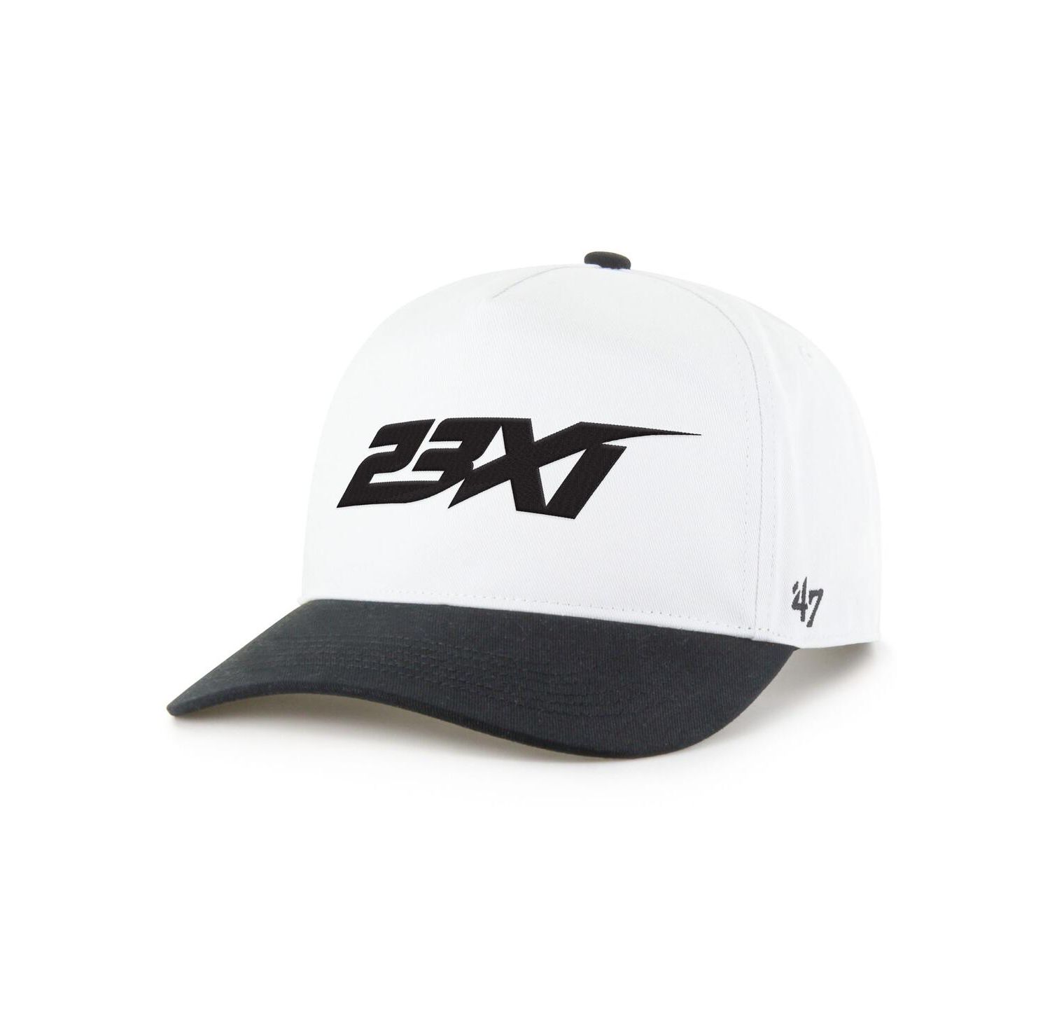 Men's White/Black 23XI Racing NASCAR Two-Tone Team Adjustable Hitch Hat