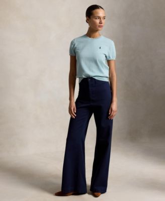 Women's Short-Sleeve Crew Neck Sweater