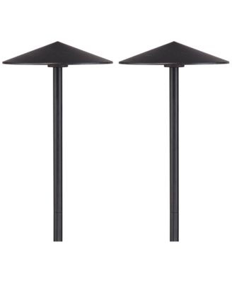 Chesapeake 21 High Modern Outdoor Landscape Path Lights Porch House Set of 2 LED Bulb  Metal Metal Shade