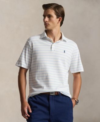 Classic Striped Soft Cotton Polo Shirt