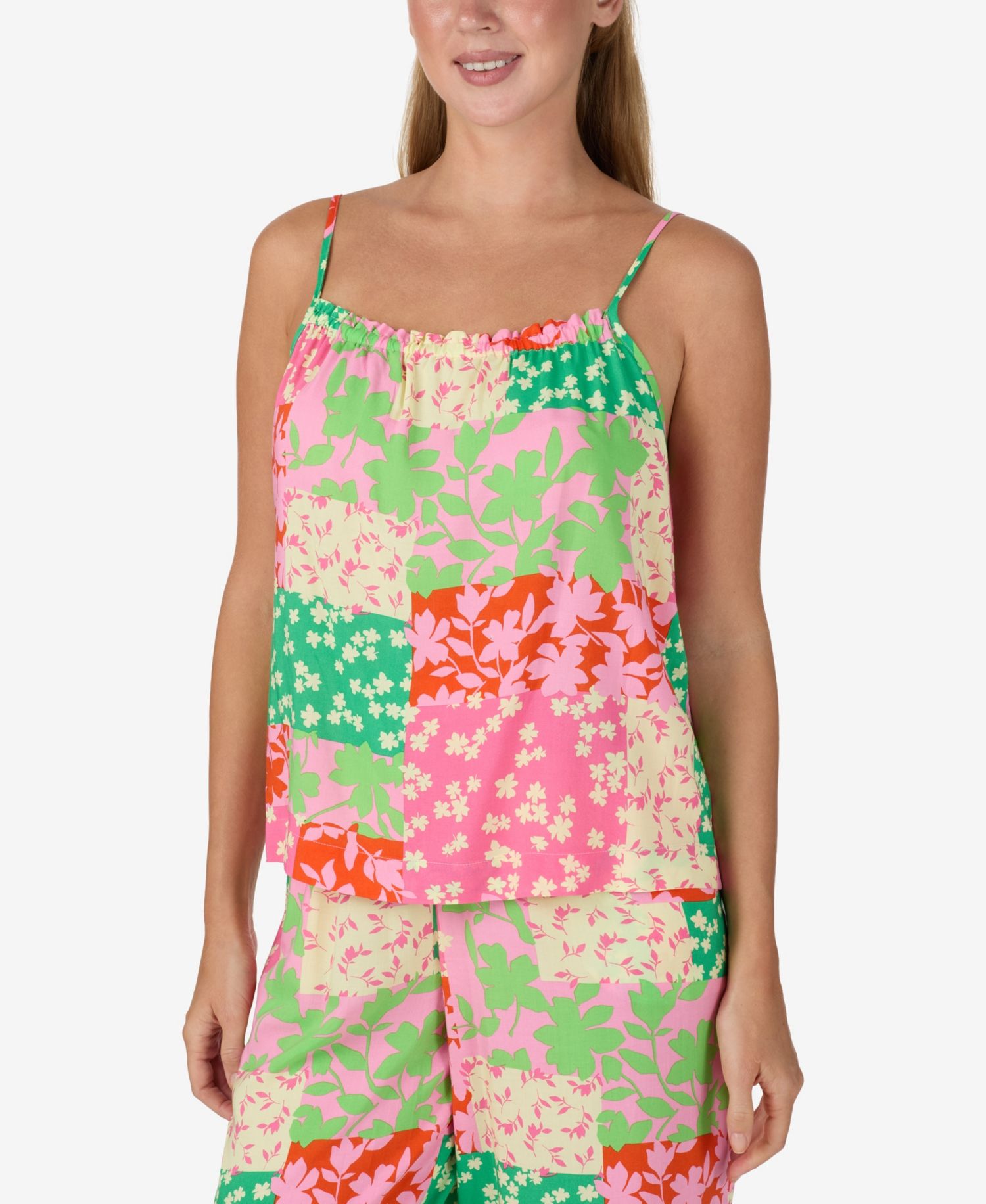 Women's Sleeveless Camisole Top and Long Pajama Pants, 2-Piece Set