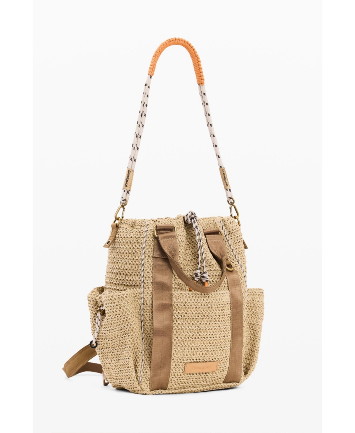 Desigual Women's Voyager raffia backpack