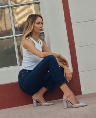 Women's Dian High Block Heel Slingback Pumps