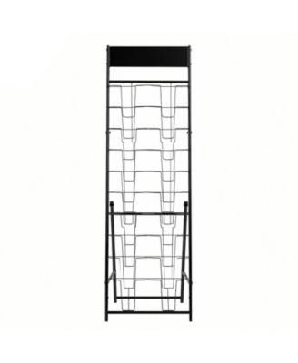20 Pocket Brochure Display Rack Magazine Holder for Office and Exhibitions