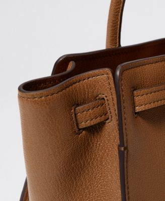 Michael Kors Hamilton Moderne Medium Leather slim shoulder Satchel Handbag