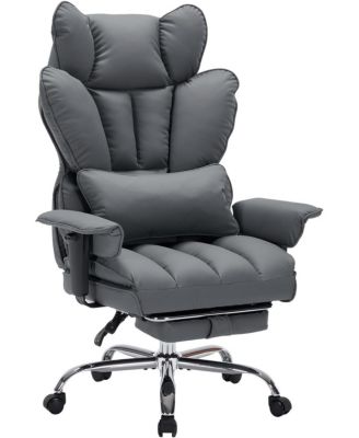 Big and Tall Office Chair with Footrest,Executive Leather Office Chair,Ergonomic Home Office Desk Chair