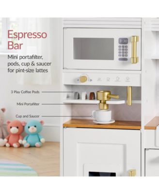 Pretend Play Kitchen with Espresso Machine