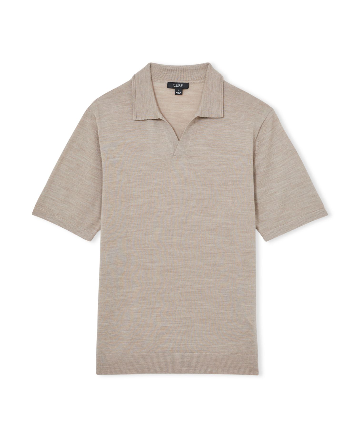 Men's Duchie Merino Wool Open Collar Polo Shirt