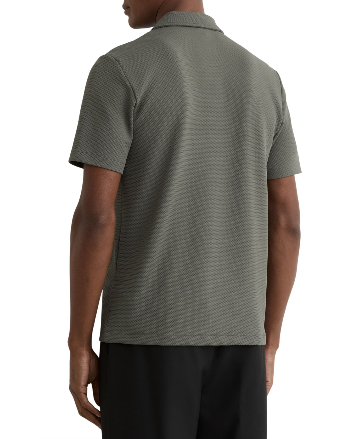 Men's Forno Half-Zip Textured Polo Shirt