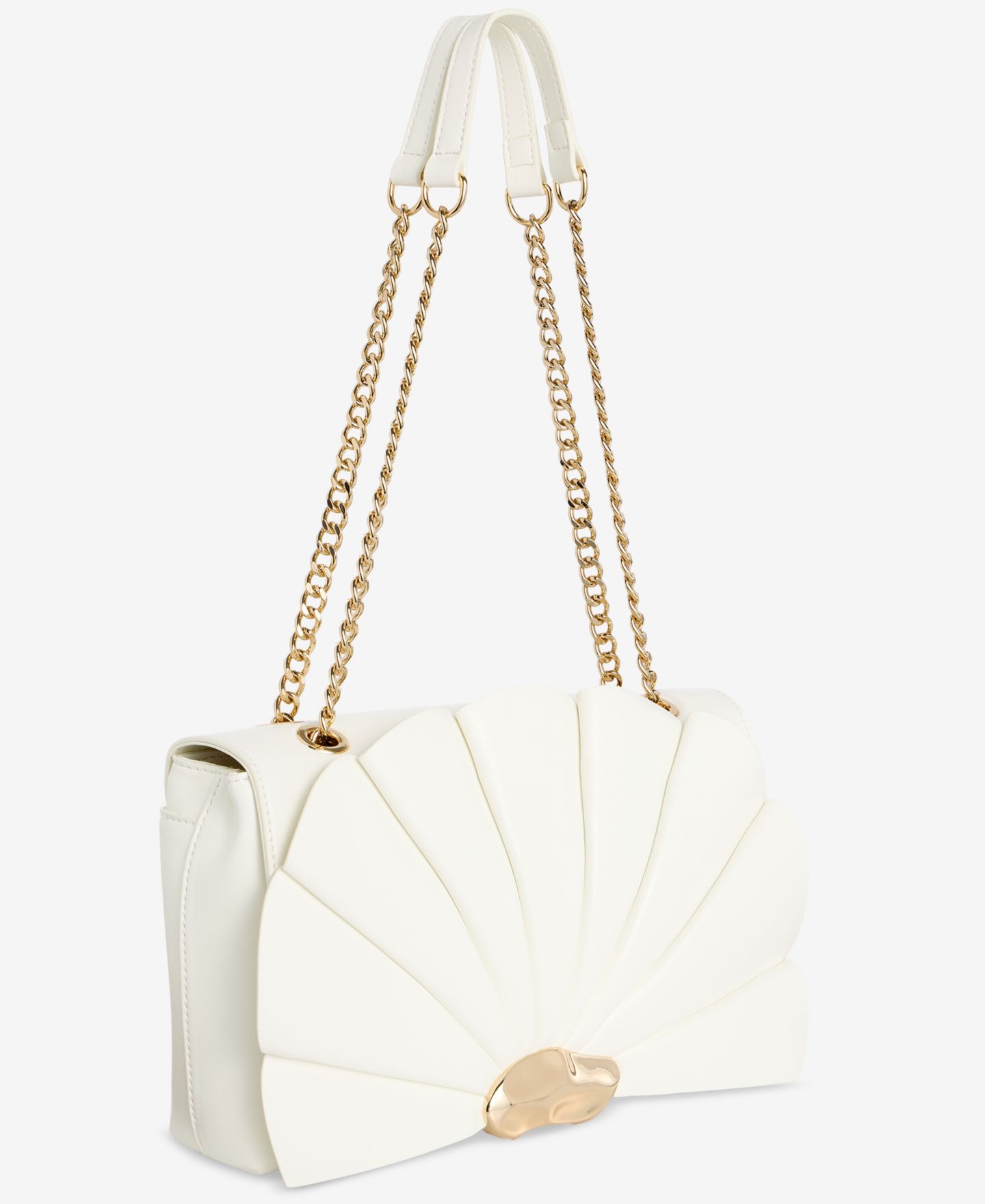 Женская сумка I.N.C. International Concepts Soft Ajae Shell Shoulder, цвет: Яркий белый — фото 3