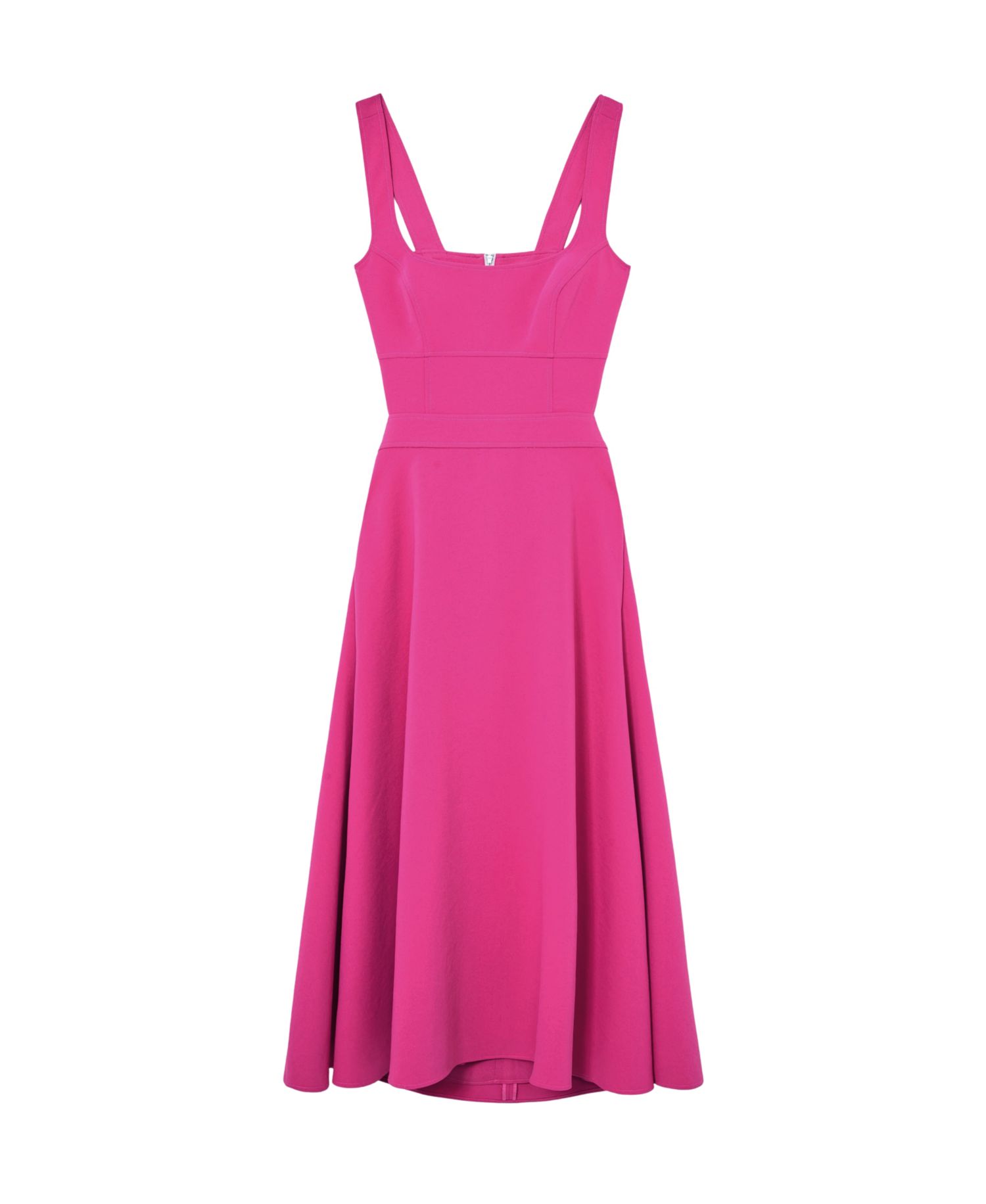 Women's Dina Waisted Cut-Out Twill Midi Dress