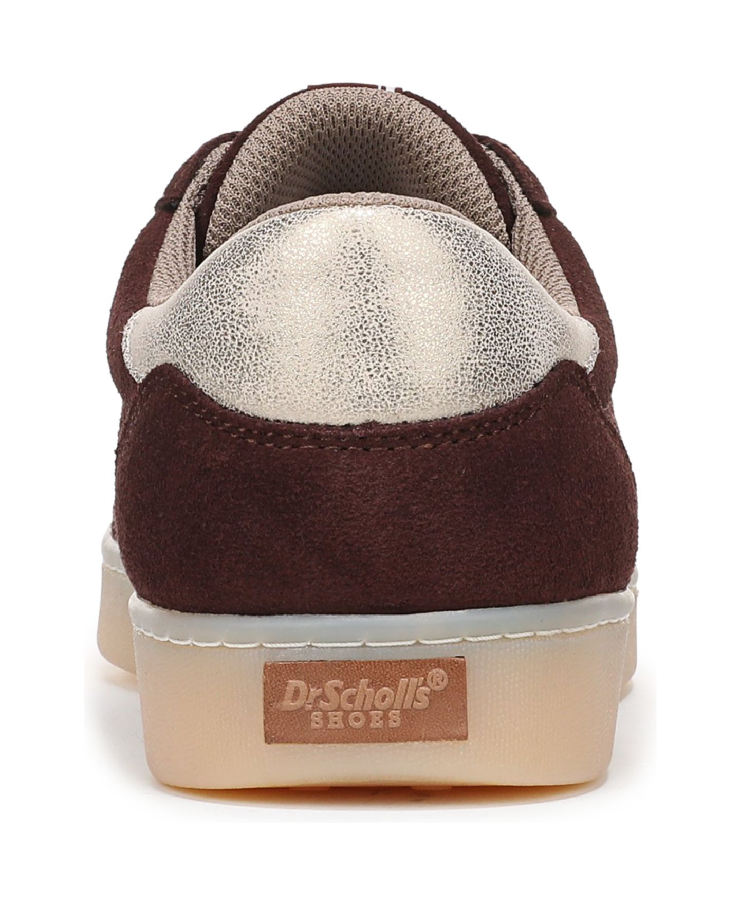 Женские кроссовки Dr. Scholl's x Milk Bar Rebel Sport Low Profile Lace Up, цвет: Каштаново-рыжий коричневый замшевый — фото 3