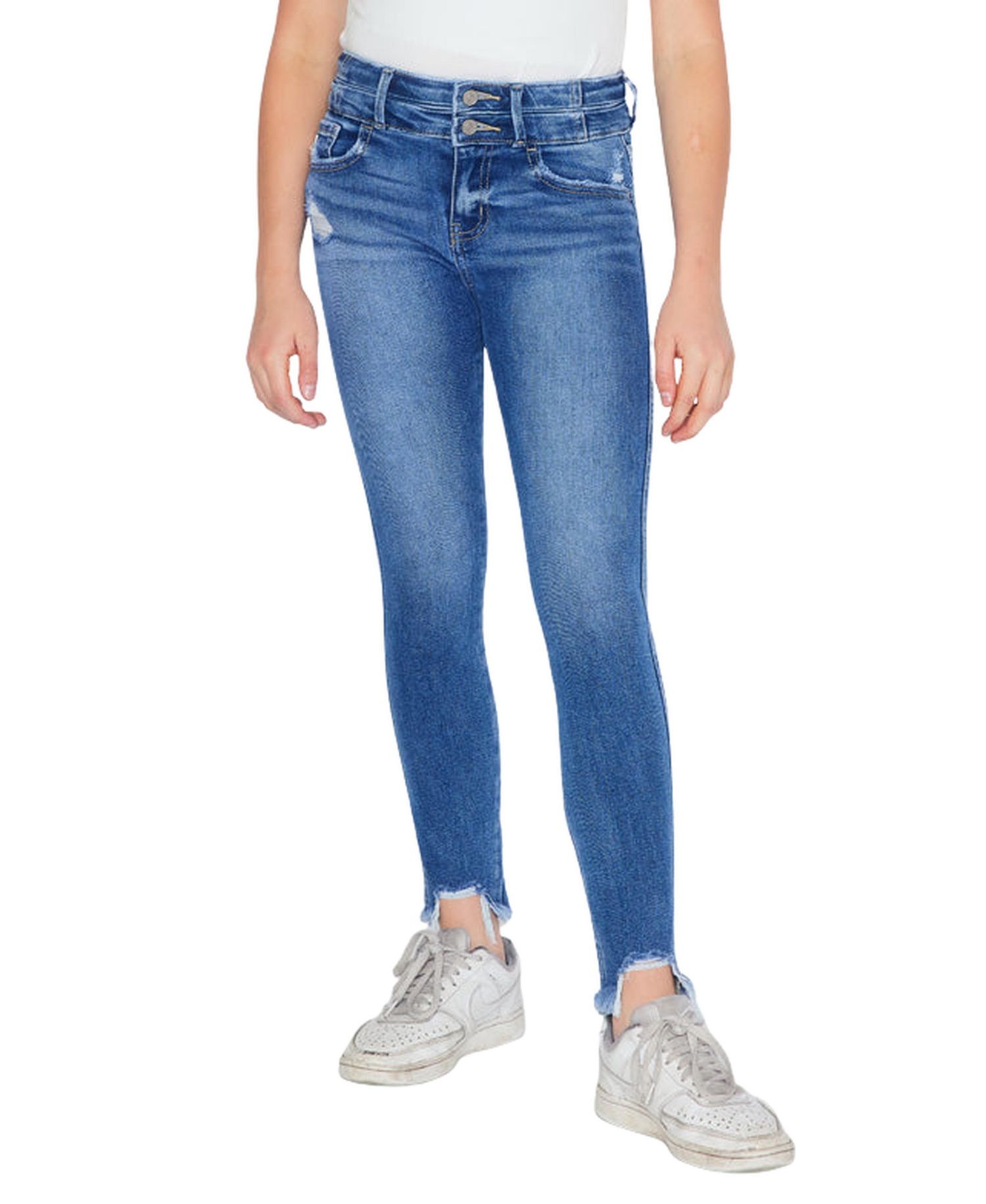 Big Girls Bunnie High Rise Ankle Skinny Jeans