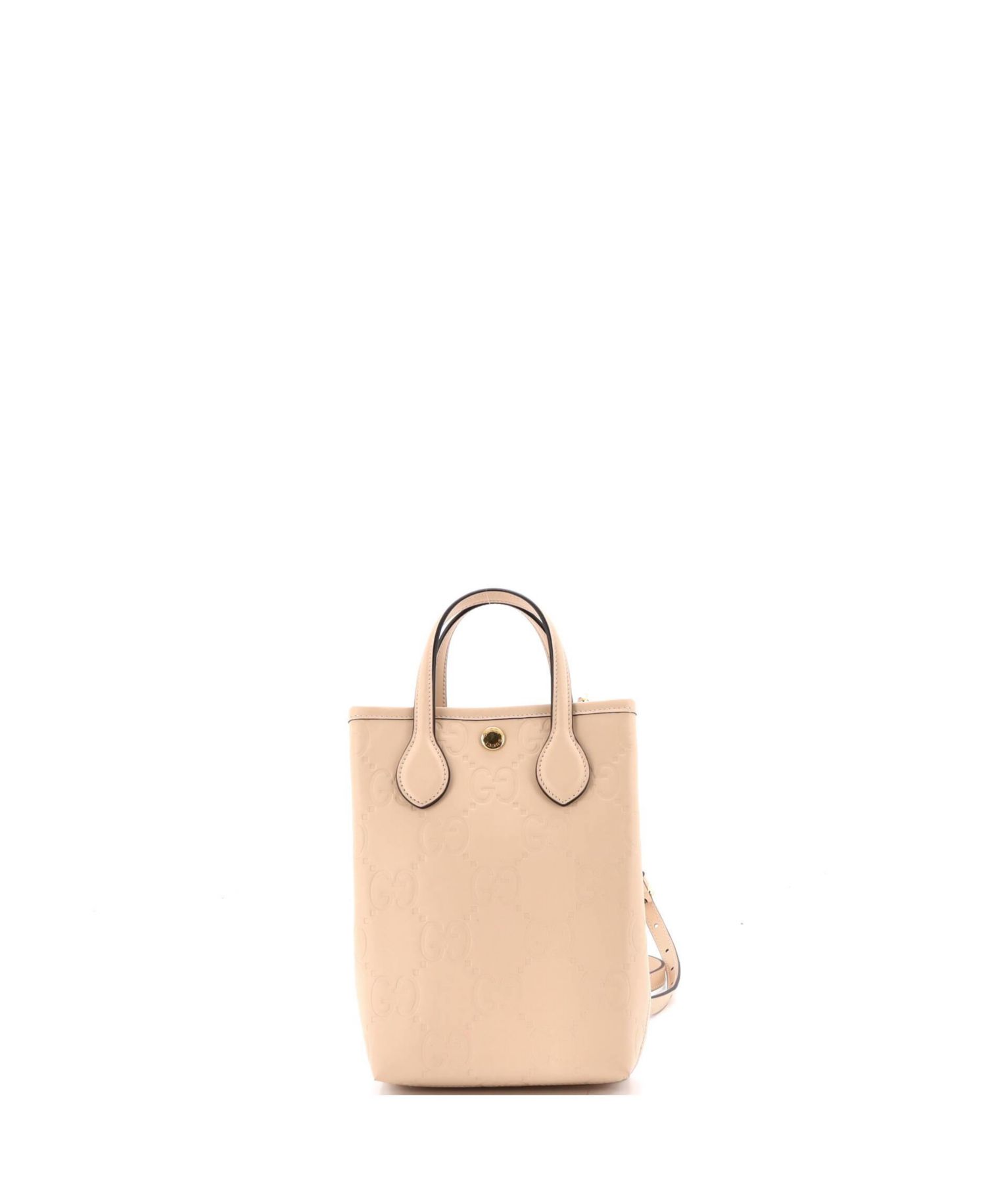 Mini Vertical Tote GG Embossed Leather