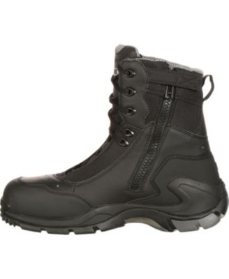 Men's 1st Med Carbon Fiber Toe Puncture-Resistant Side-Zip Waterproof Public Service Boot