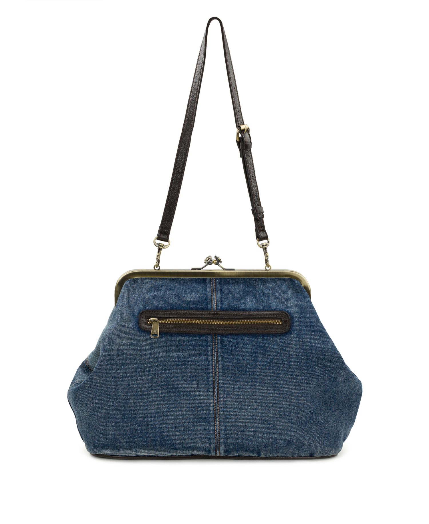 Serafina Extra-Large Denim Frame Shoulder Handbag