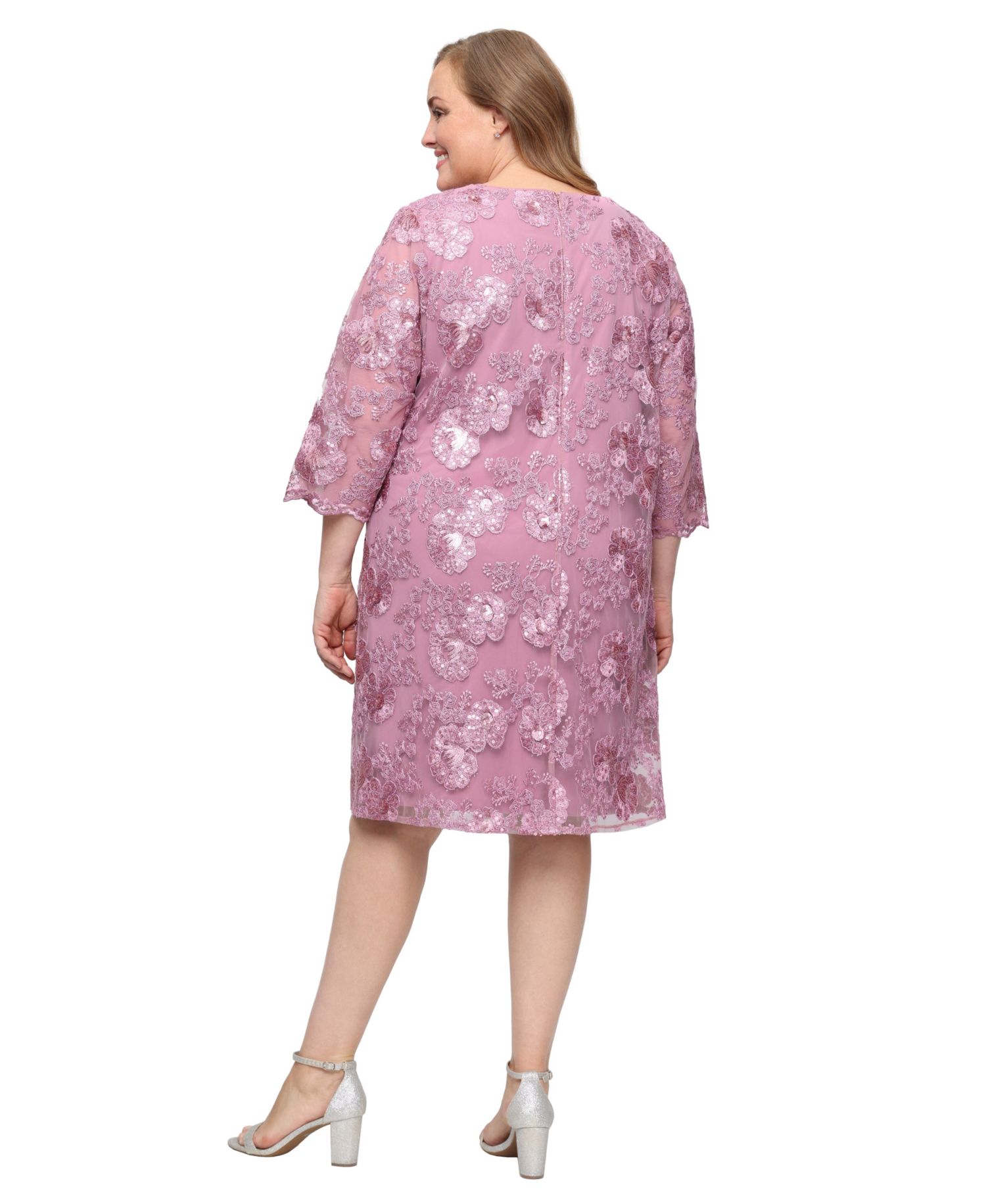 Plus Size Scoop Neck Midi Dress