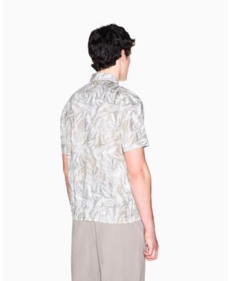 Men's IBIZA X Cotton Leaf Print Button Down Shirt