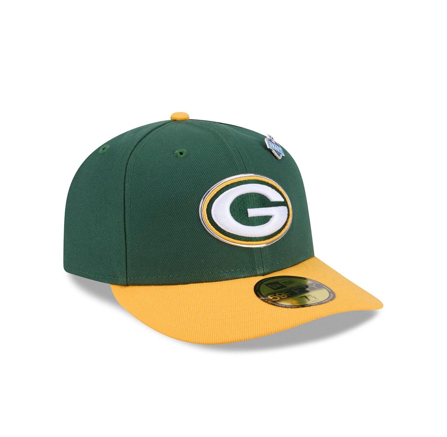 Men's Green/Gold Green Bay Packers 2026 NFL Draft Pre-Curved 59FIFTY Fitted Hat
