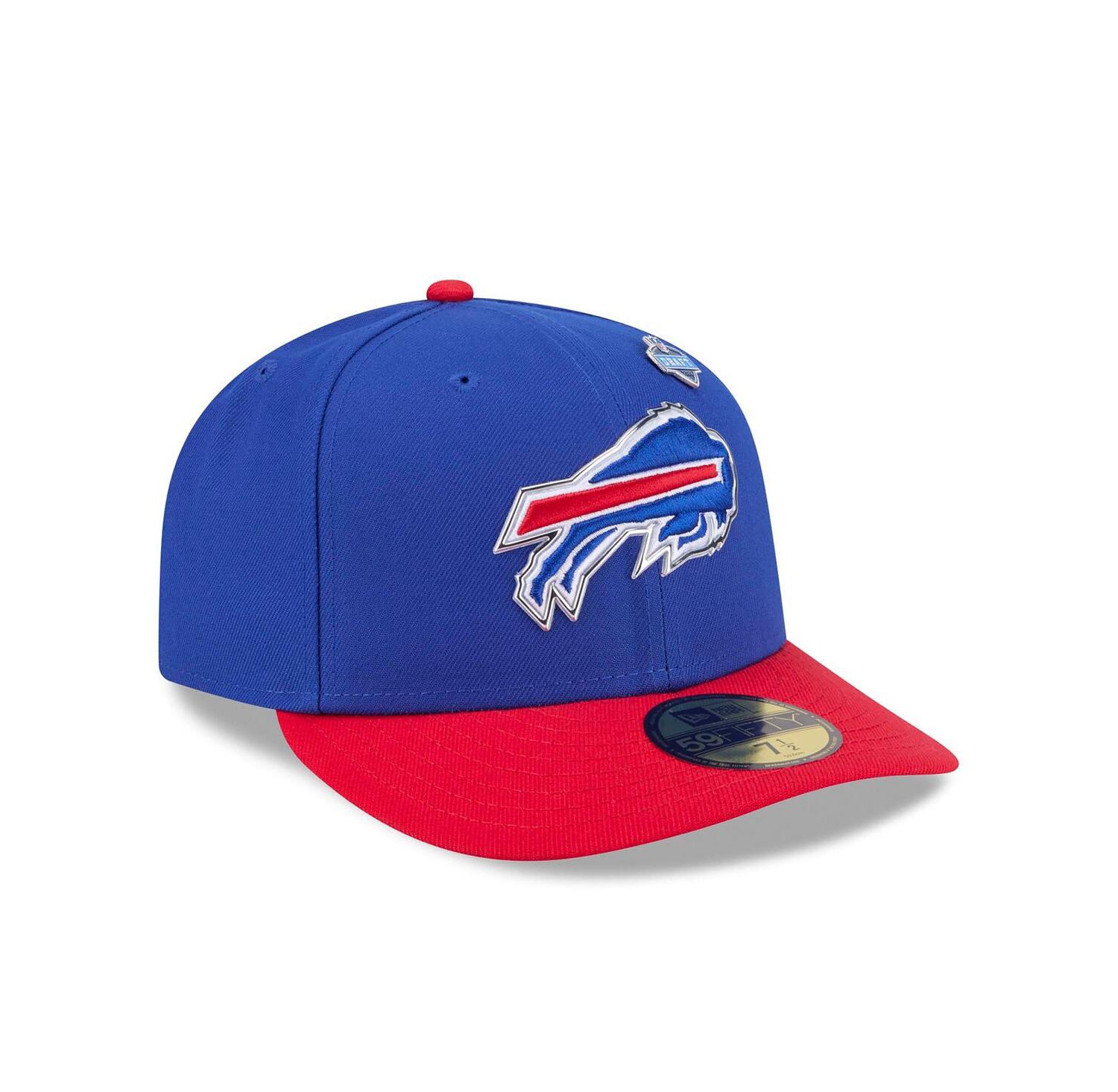 Men's Royal/Red Buffalo Bills 2026 NFL Draft Pre-Curved 59FIFTY Fitted Hat