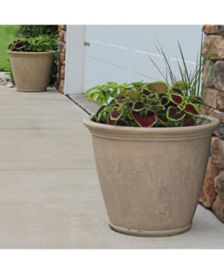 Indoor/Outdoor Patio, Garden, or Porch Weather-Resistant Double-Walled Anjelica Flower Pot Planter - 24"