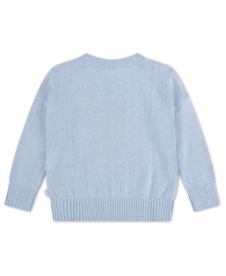 Toddler Girls' 2T-5T Bear Oversized Fit Sweater