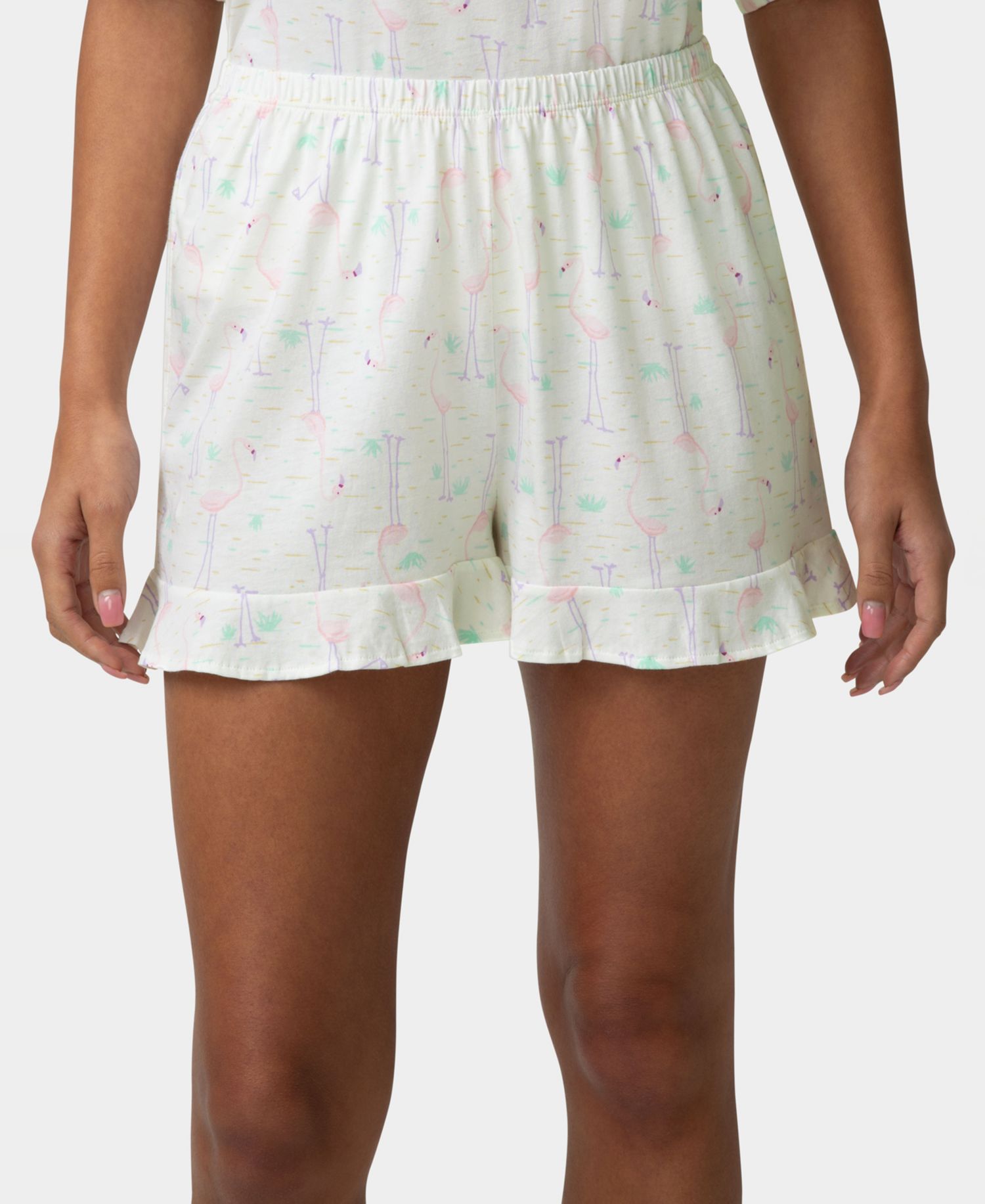 Women's Oversized T-Shirt and Boxer Shorts Pajama, 2-Piece Set
