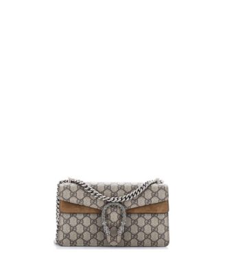 Small Dionysus Bag GG Coated Canvas with Crystal Embellished Metal