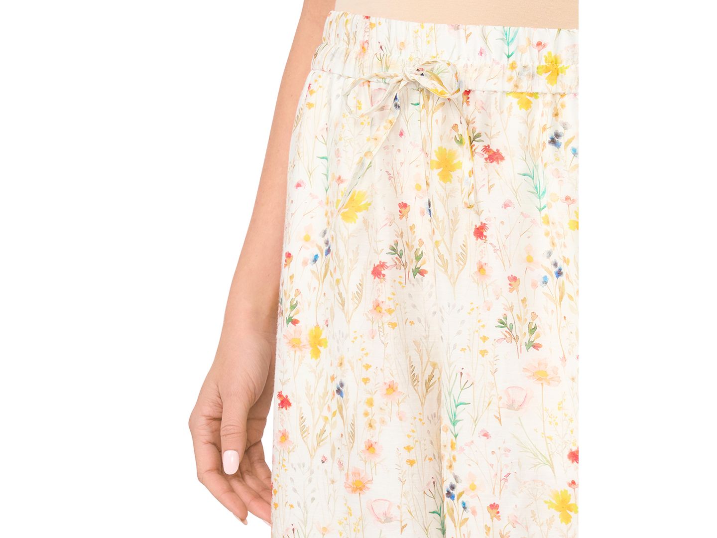 Женские брюки Vince Camuto Mid-Rise Wide-Leg Pull-On, цвет: Белый — фото 3
