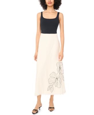 light blue long flowy dress Jardin Bloom Maxi Dress