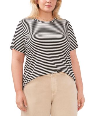 Plus Size Short-Sleeve Crew Neck T-Shirt