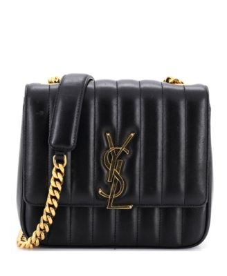 Medium Vicky Crossbody Bag Vertical Quilted Leather