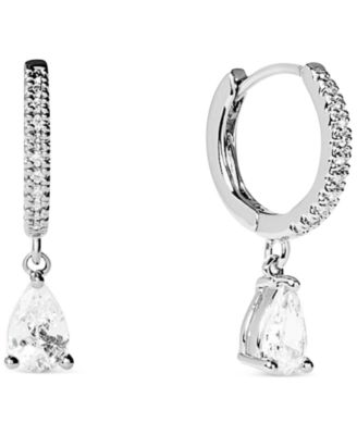 Ana Luisa Elise Delicate Silver Huggie Hoops Earrings - Silver