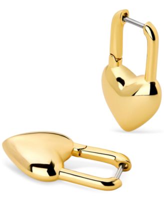 Cameron Gold-Plated Heart Earrings
