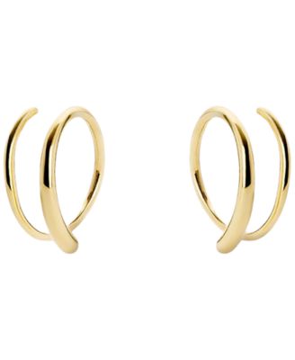 Harley Gold-Plated Double Hoop Earrings