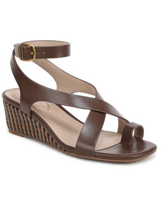 Women's Sabble Toe Loop Strappy Wedge Sandals