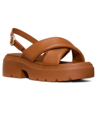 Women's Halo Criss Cross Lug Platform Sandals