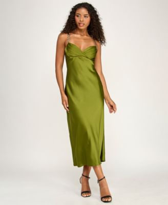 knee length dresses for ladies Baltic Born Womens Prim Pleated Dress | Green Print main image 0