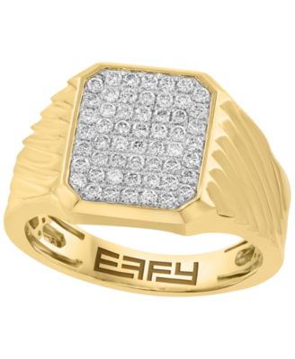Lab Grown Diamond Ring (5/8 ct. t.w.) in Gold Over Silver