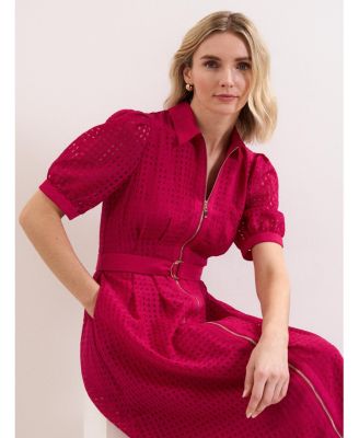 Women's Carey Belted Midi Shirt Dress