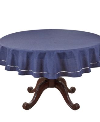 Solid Textured Tablecloth, 60" Round
