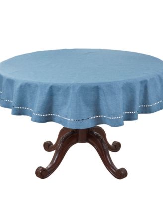 Solid Textured Tablecloth, 60" Round