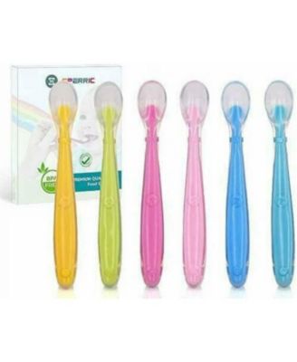 Best First Stage Baby Spoons BPA Free, 6 - Pack, Soft Baby Spoons Training
