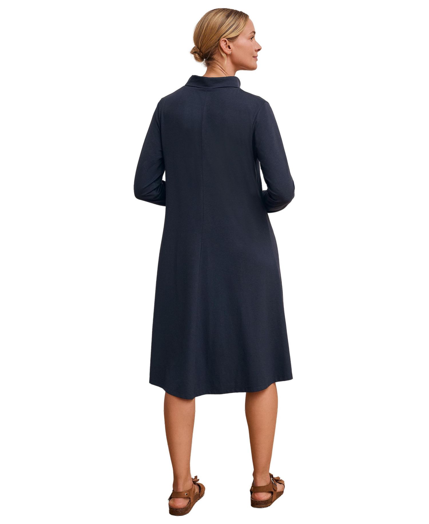 Women's Roll Neck Jersey Dress