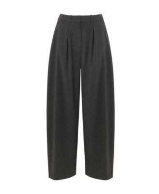 Women's Wool Blend Barrel Pants