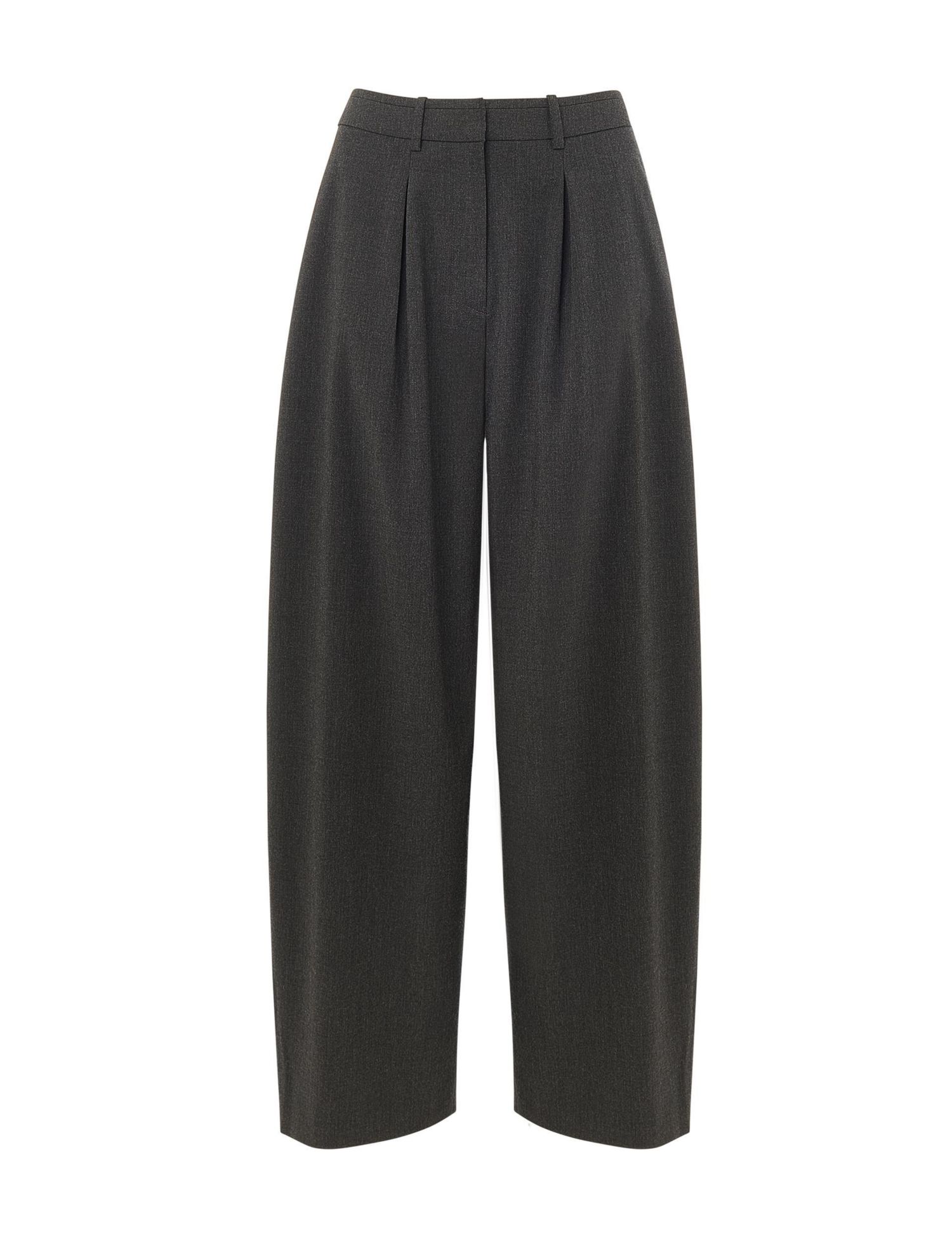 Women's Wool Blend Barrel Pants