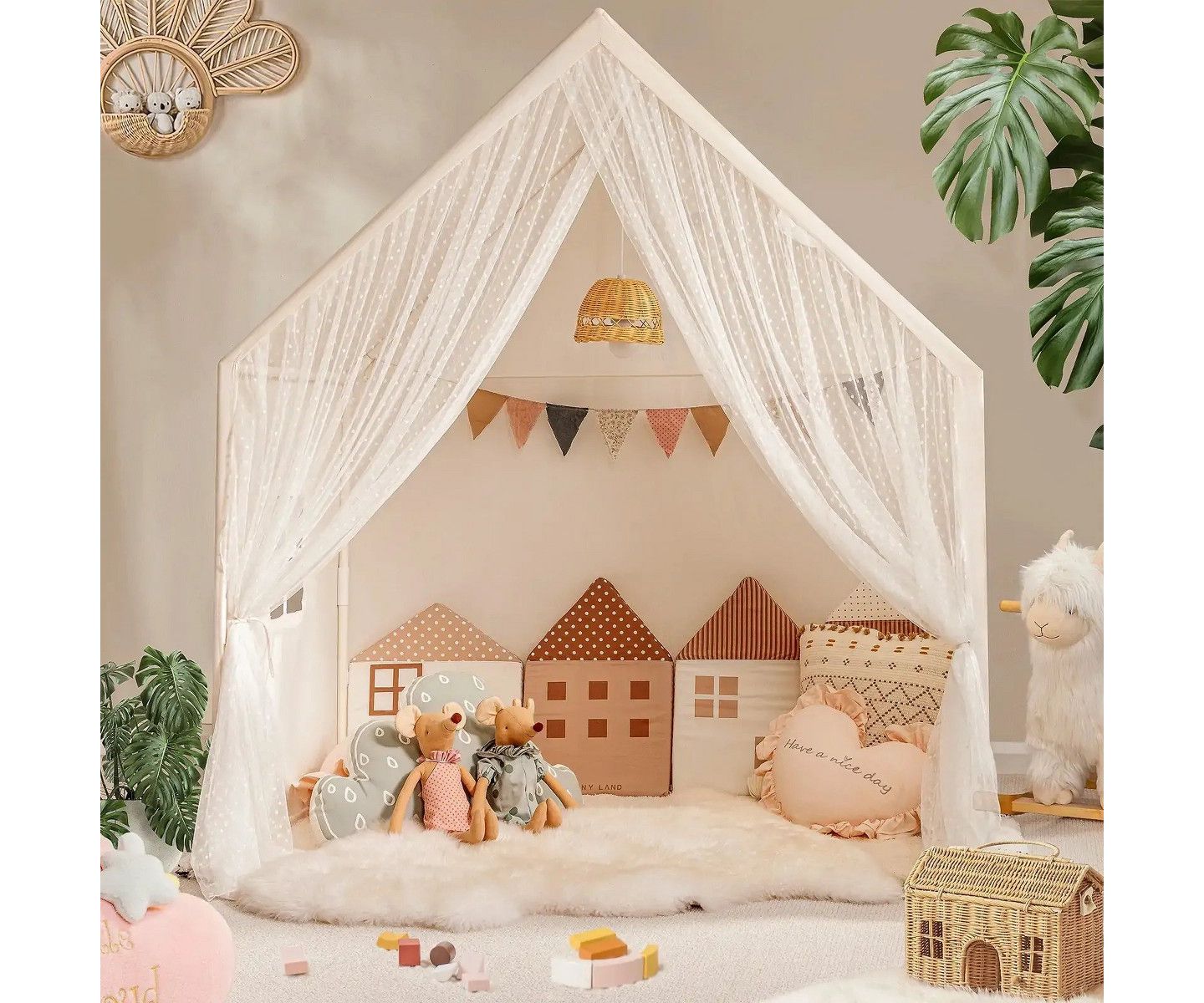 Детская игрушка Tiny Land Space Star Lights Playhouse, Ages 2+, цвет: Светлый розовый — фото 1