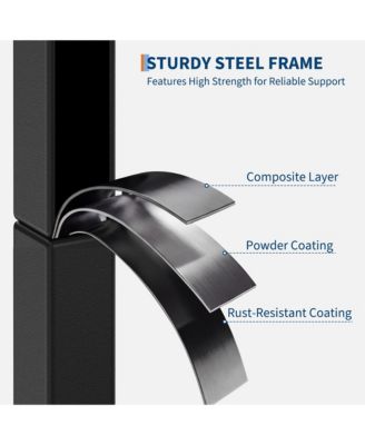 Slim Shoe Rack with Metal Frame and Fabric Shelves, Adjustable Shoe Storage Organizer for Entryway, Bedroom, Closet and Living Room