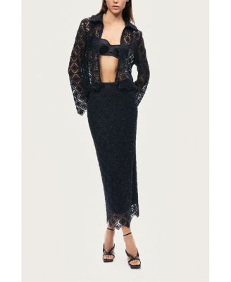 Women's Lace Midi Skirt