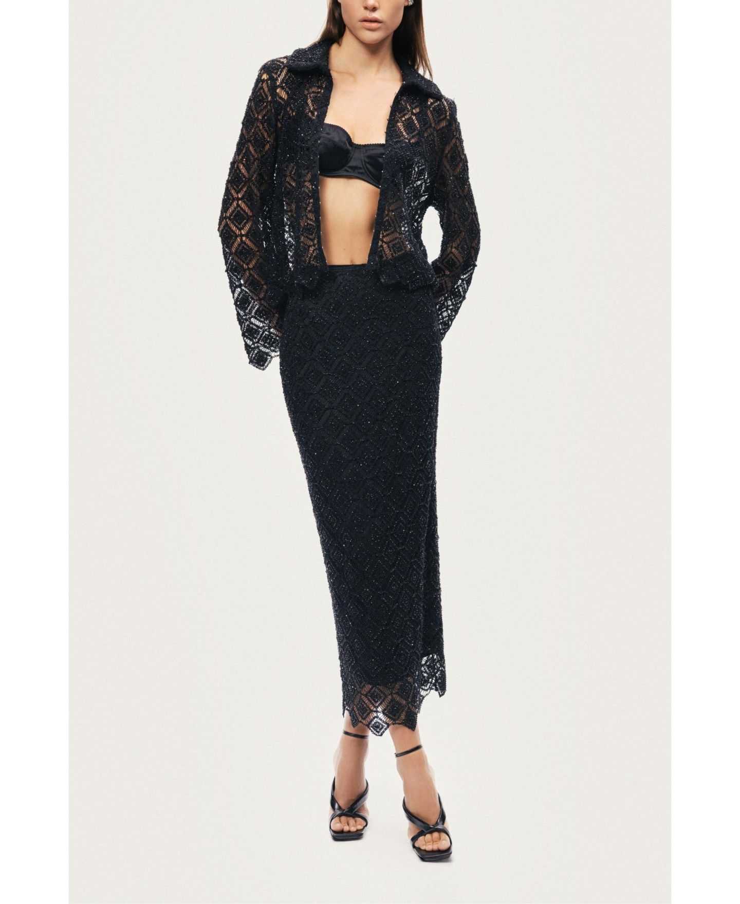 Женская юбка NOCTURNE Lace Midi — фото 2